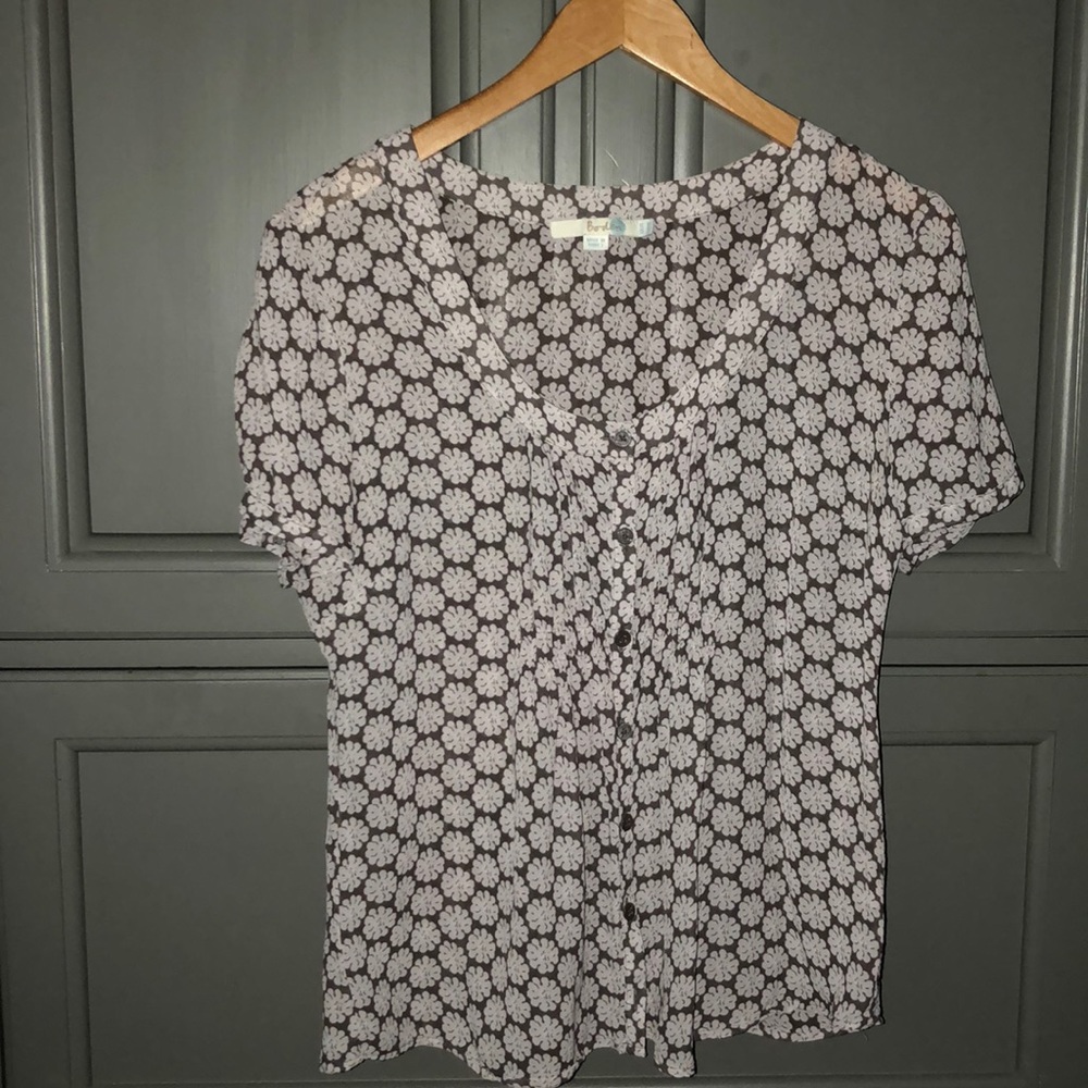 Boden patterned blouse sz 10
